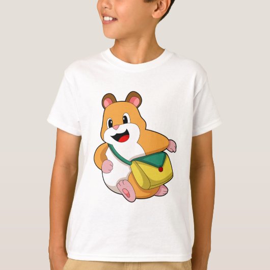 Hamsterとバッグ.PNG Tシャツ (正面)