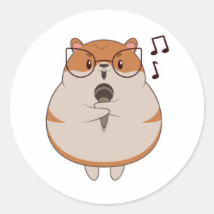 Hamster – マイク付き音楽 ラウンドシール