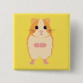 Hamster 缶バッジ (正面)