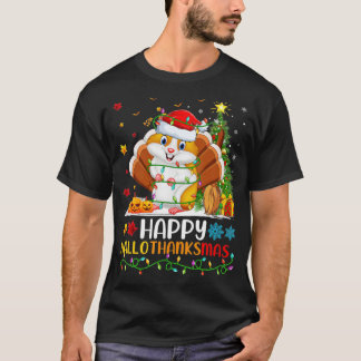 Hamster Animal Lover Funny Happy Hamster HelloThan Tシャツ