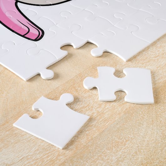 Hamster as student with Backpack & Cap ジグソーパズル (側面)