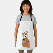 Hamster as Student with Backpack.PNG エプロン (インサイチュ)