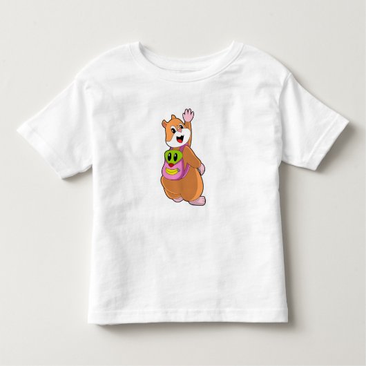 Hamster as Student with Backpack.PNG トドラーTシャツ (正面)