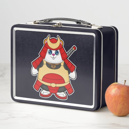 Hamster as Warrior with Armor メタルランチボックス (インサイチュ)