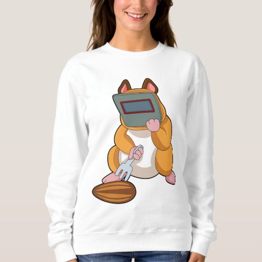 Hamster as Welder.PNG スウェットシャツ (正面)