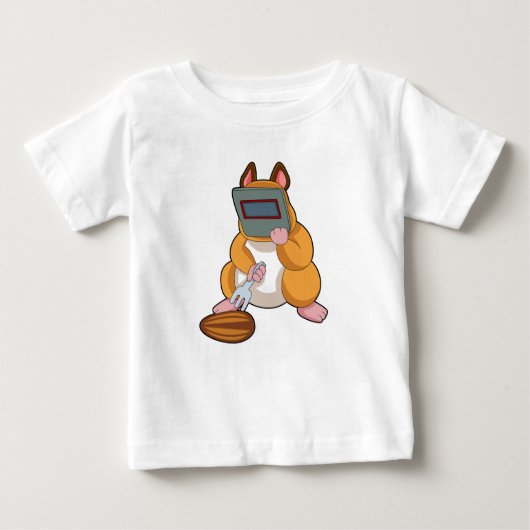 Hamster as Welder.PNG ベビーTシャツ (正面)