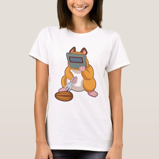 Hamster as Welder.PNG Tシャツ (正面)
