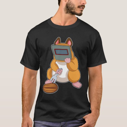 Hamster as Welder.PNG Tシャツ (正面)