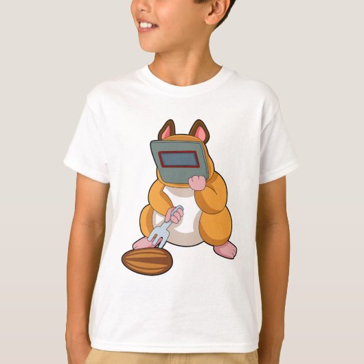 Hamster as Welder.PNG Tシャツ (正面)