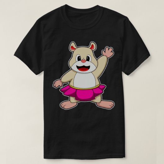 Hamster at Dance with Skirt Tシャツ (デザイン正面)