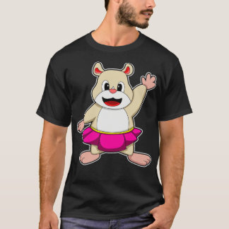 Hamster at Dance with Skirt Tシャツ