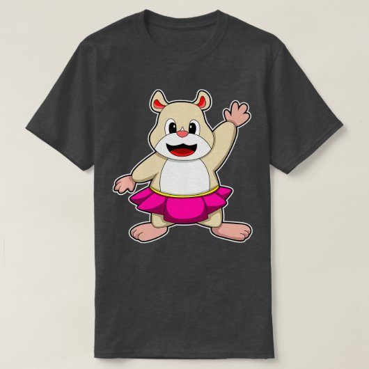 Hamster at Dance with Skirt Tシャツ (デザイン正面)