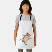 Hamster at Yoga Stretching Legs エプロン (インサイチュ)