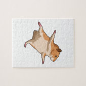 Hamster at Yoga Stretching Legs ジグソーパズル (横)