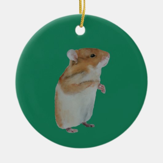 Hamster Christmas ornament セラミックオーナメント (正面)