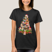 Hamster Christmas Tree Led Funny Hamster Snow Chir Tシャツ (正面)