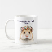 Hamster Custom Message コーヒーマグカップ (左)