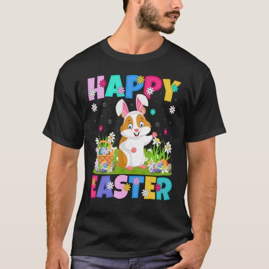 Hamster   Happy Easter Bunny Hamster Easter Sunday Tシャツ (正面)