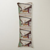 Hamster Harpist – Elegant Musical Illustration ボディピロー (正面縦)