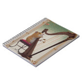 Hamster Harpist Notebook – Elegant Music ノートブック (左側)
