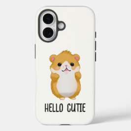 Hamster Hello Cutie iPhone 16ケース