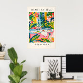 Hamster in Bathtub Art Print Tropical Bathroom in ポスター (ホームオフィス)