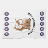 Hamster, mein grösster Freund Geschirrtuch キッチンタオル (横)