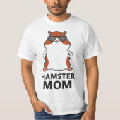 Hamster Mom Funny Hamster Mama  Tシャツ (正面)