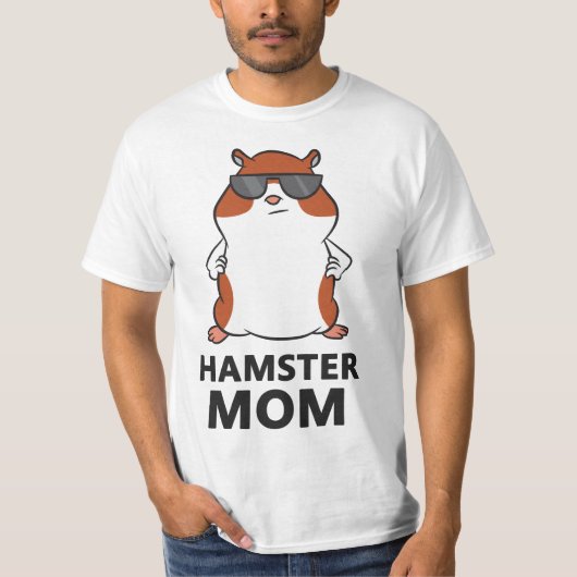 Hamster Mom Funny Hamster Mama  Tシャツ (正面)