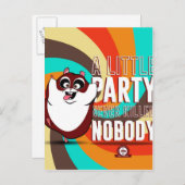 Hamster Party インビテーションポストカード (正面/裏面)