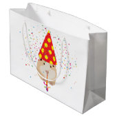 Hamster Partying – 動物のパーティー ラージペーパーバッグ (裏面アングル)