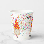 Hamster Partying – 誕生日パーティーで動物 紙コップ (正面)