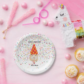 Hamster Partying – 誕生日パーティーの名前で動物 ペーパープレート (パーティー)