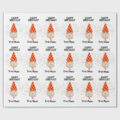 Hamster Partying – 誕生日パーティーの名前で動物 ラッピングペーパー (フラット)