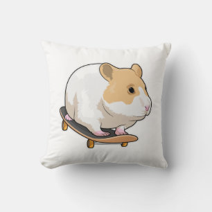 Hamster Skater Skateboard クッション