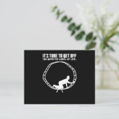 Hamster Wheel Business Self Employment Hamsters ポストカード (スタンド正面)