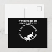 Hamster Wheel Business Self Employment Hamsters ポストカード (正面/裏面)