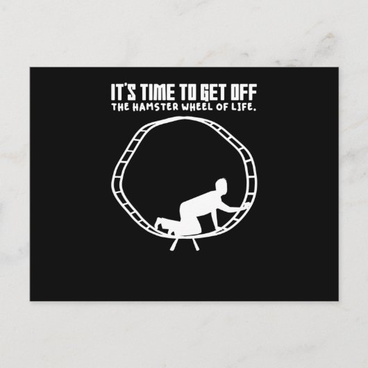 Hamster Wheel Business Self Employment Hamsters ポストカード (正面)