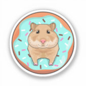 Hamster with Donut シール (正面)