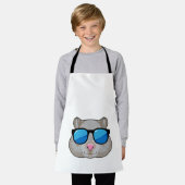 Hamster with Sunglasses エプロン (着用した状態)