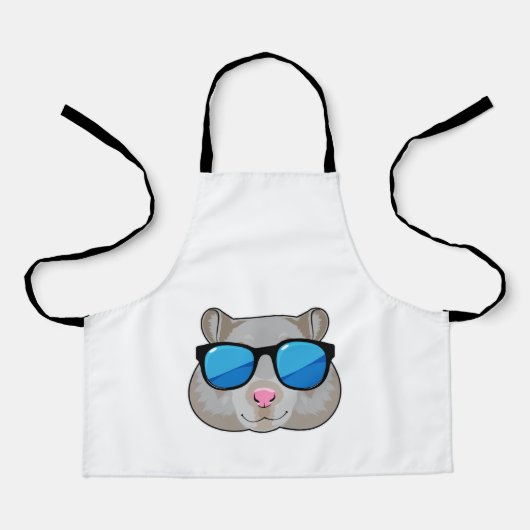 Hamster with Sunglasses エプロン (正面)
