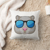 Hamster with Sunglasses クッション (ブランケット)