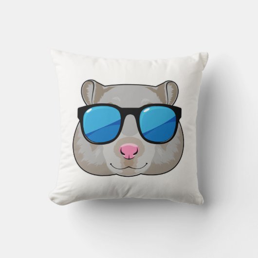 Hamster with Sunglasses クッション (正面)