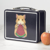 Hamster with Watermelon メタルランチボックス (インサイチュ)