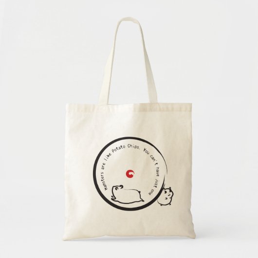 Hamsters are like Potato Chips Bag トートバッグ (正面)