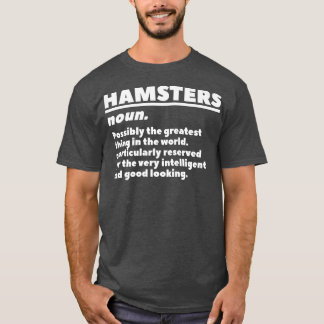 Hamsters Noun Definition Guinea Pig Hamster Lover Tシャツ