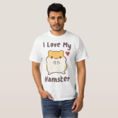 Hamube I Love My Hamster Cute Hammy  Tシャツ (正面フル)