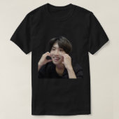 Han Jisung Cute Heart Cheeks Sticker.png Tシャツ (デザイン正面)