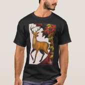 Hanafuda Deer Maple Classic T-Shirt Tシャツ (正面)