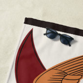 Hanafuda "Fuji-ni-hototogisu" ビーチタオル (インサイチュ)